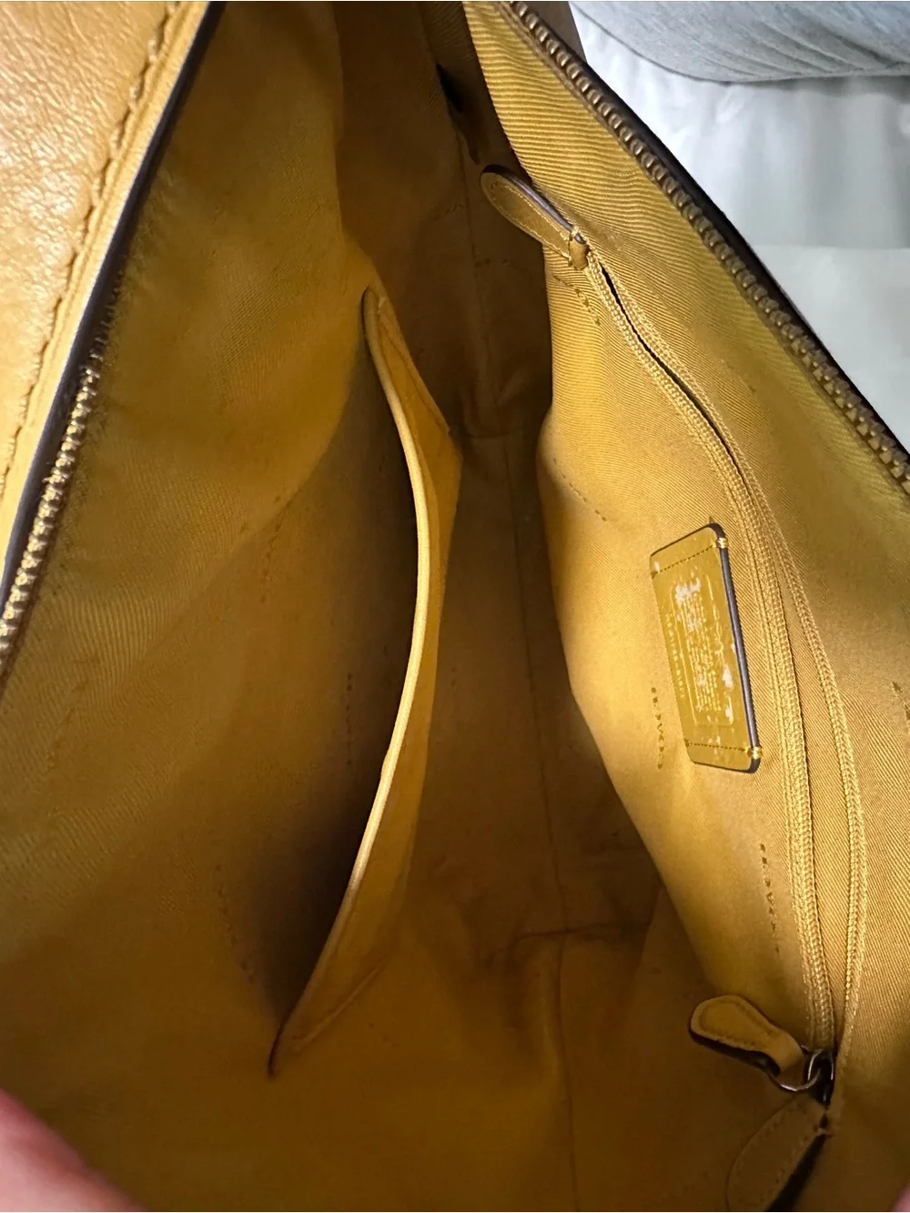 Coach Leather Shoulder Bag in Tan - Picture 2 of 3